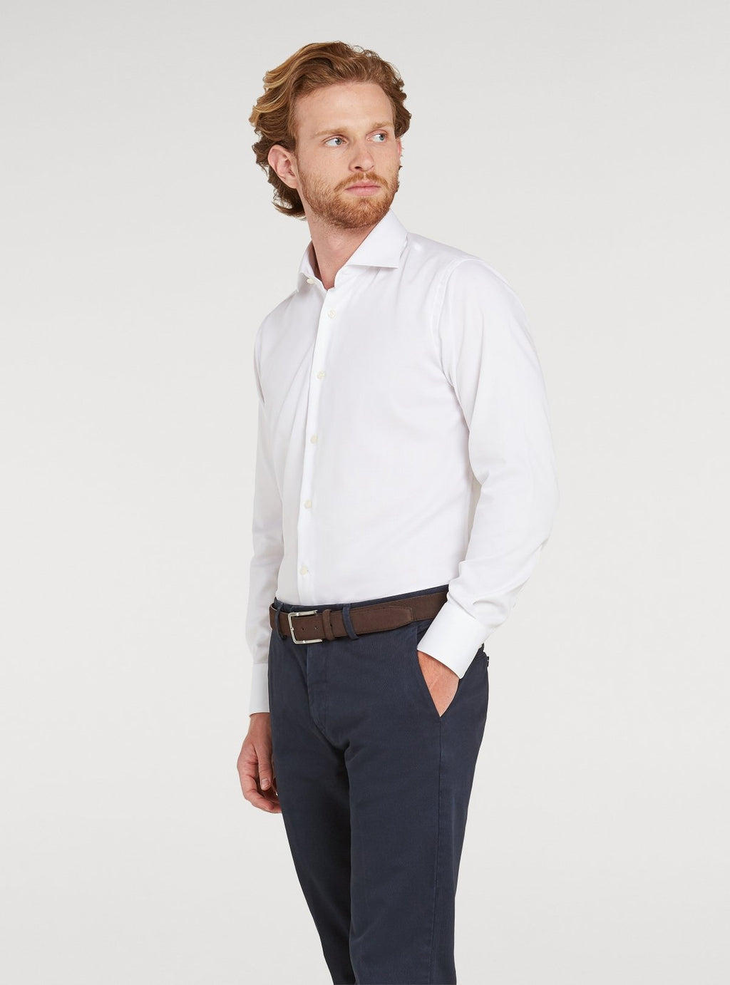 Camicia Oxford collo francese