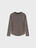 Ribbed Swing Tee-Olive