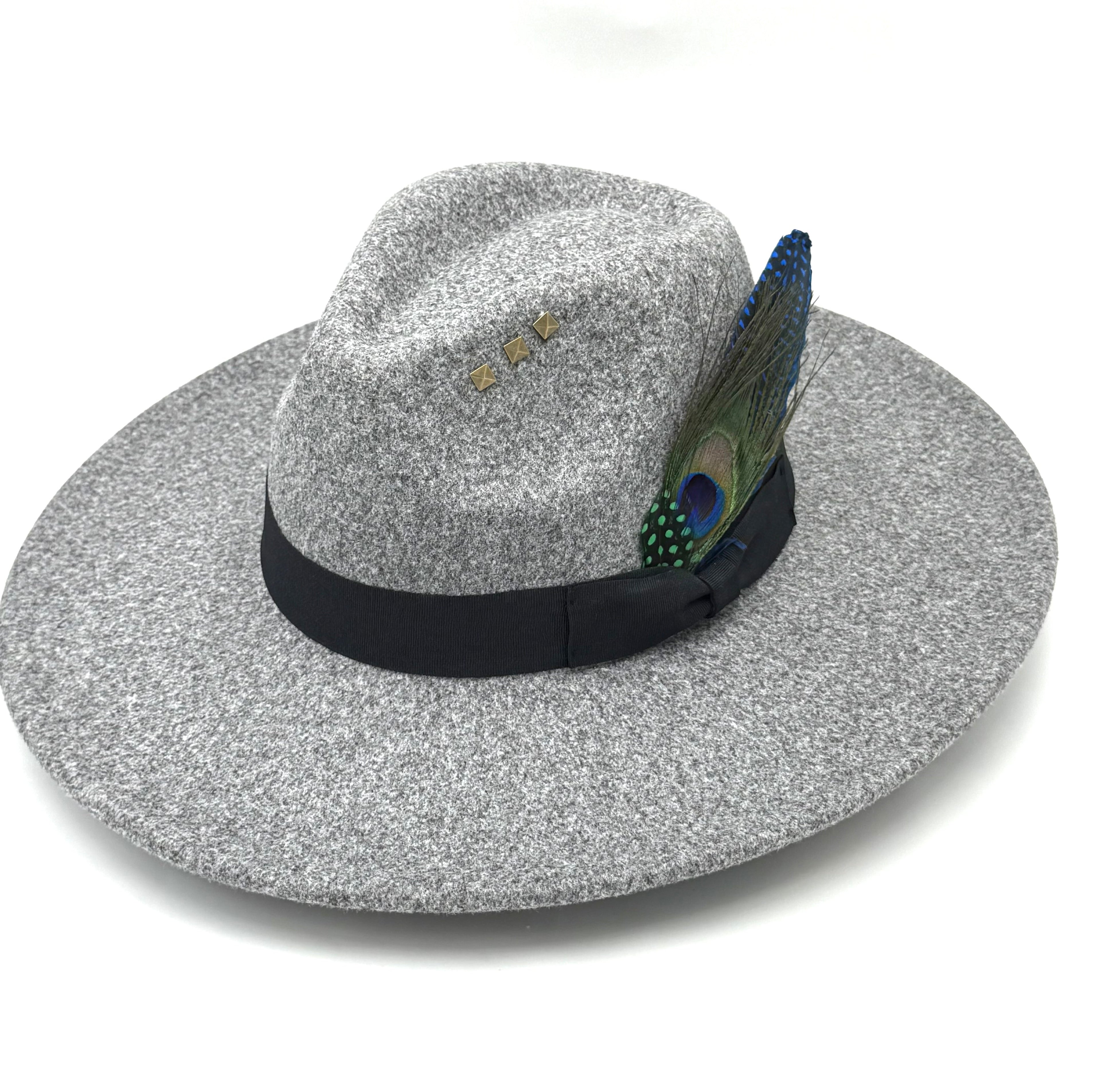 Bow Tie Fedora Hat -Granite