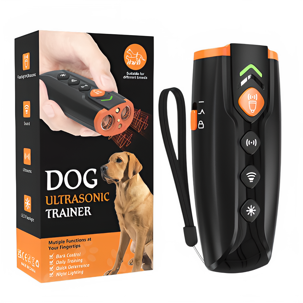 Dog Barking Control Training Device Stops Bark and Bad behavior Long-Range Ultrasonic Training Devices 4 Modes Dog Repeller