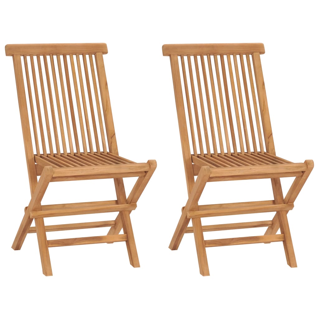 vidaXL 3 Piece Patio Dining Set Solid Wood Teak