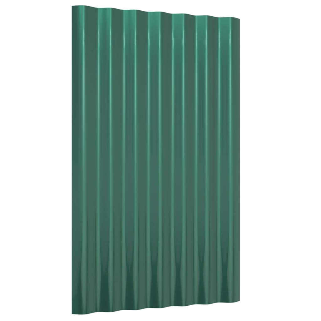 vidaXL Roof Panels Roofing Material Sheet Garage Sheds Powder-coated Steel