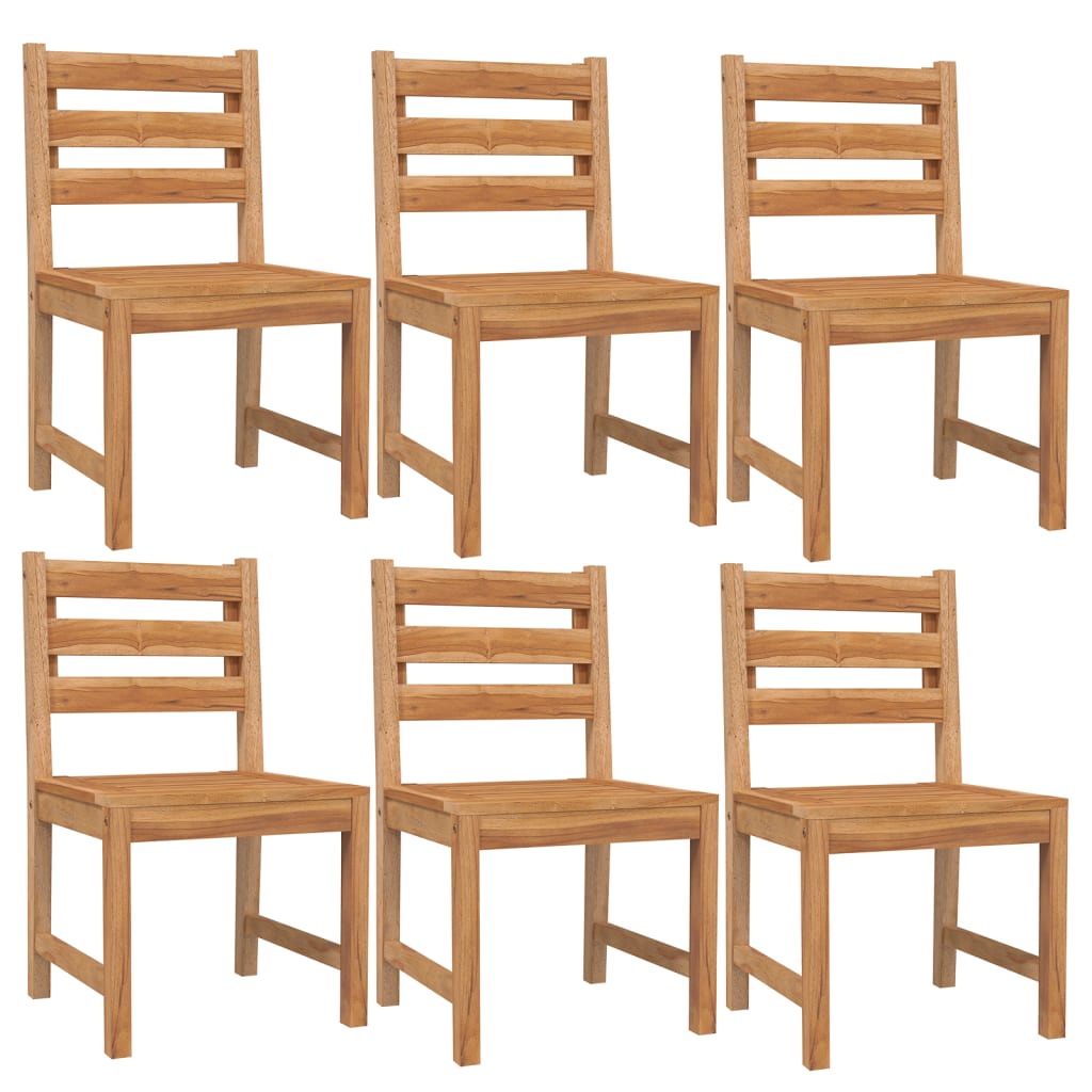 vidaXL 7 Piece Patio Dining Set Solid Wood Teak
