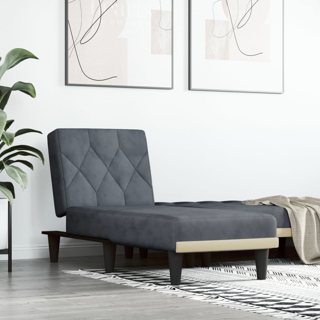vidaXL Lounger Settee Lounge Sofa Chair Bed Seating for Living Room Velvet