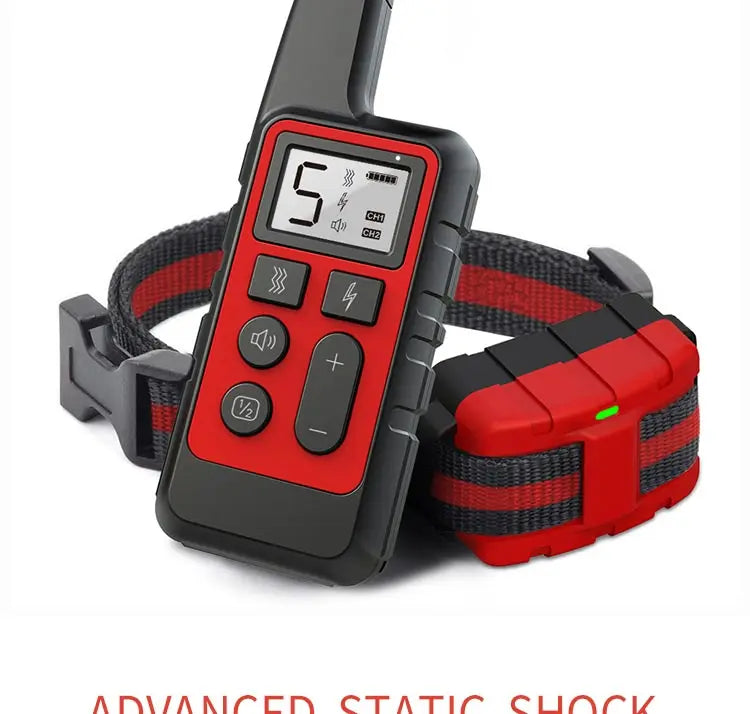 Remote Dog Training Collar Bark Control Device Rechargeable Electric Collar Anti Barking Dog Trainer