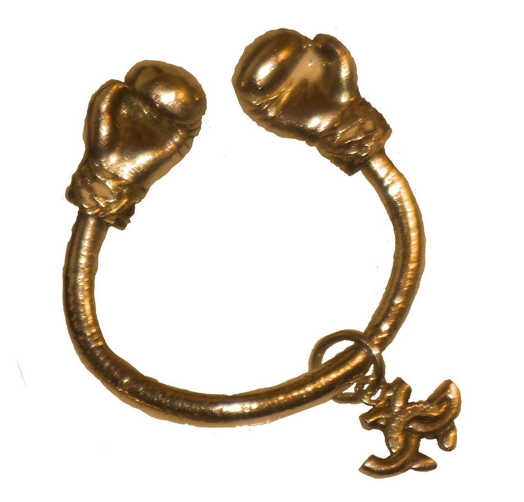 Boxing Glove Pendant-18K Gold. Keep fighting for good, health, life & love.