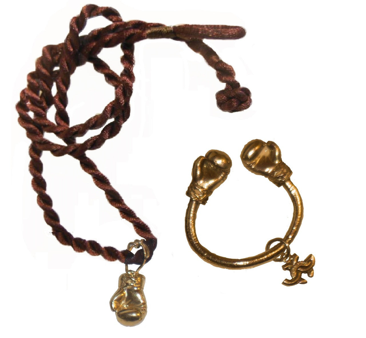 Boxing Glove Pendant-18K Gold. Keep fighting for good, health, life & love.