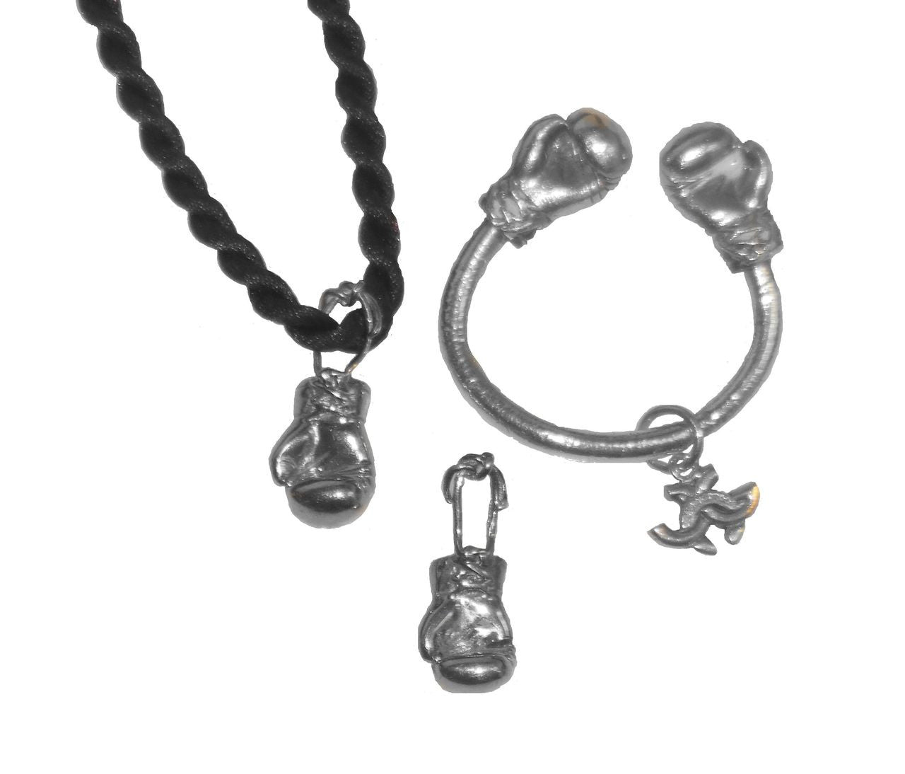 Boxing Glove Pendant-18K Gold. Keep fighting for good, health, life & love.