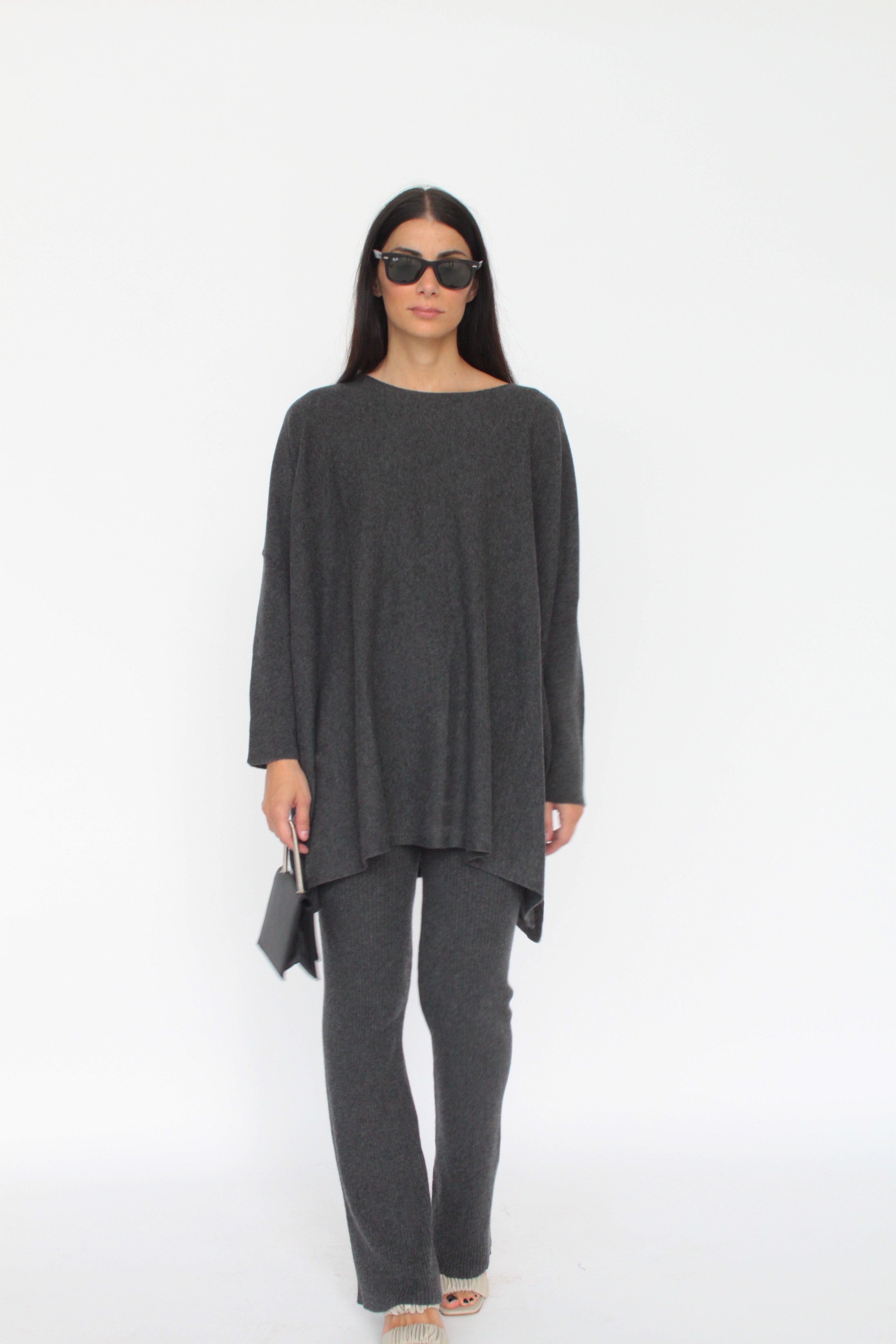 Pantalone in maglia in misto Cashmere - Angela