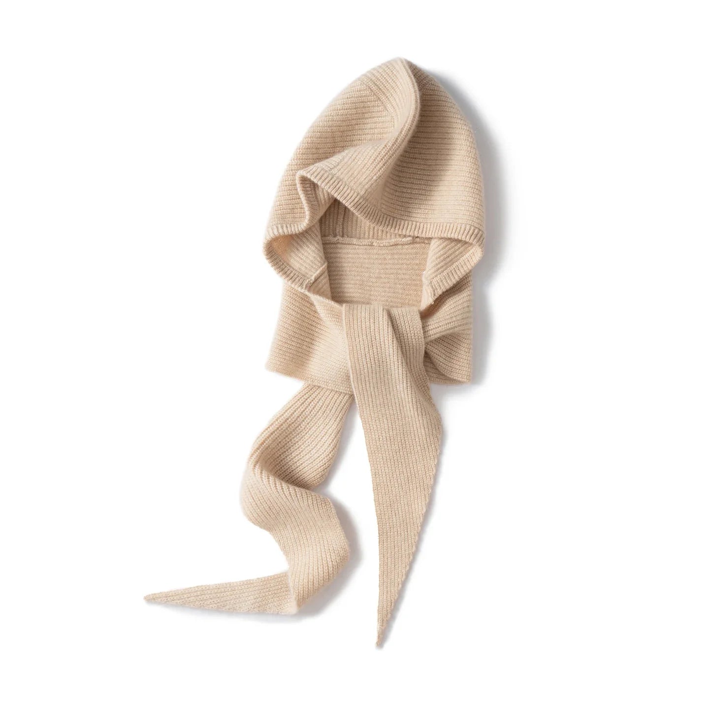 TLOML Women‘s 100% Cashmere Hat Scarf Integrated Cashmere Hat  Autumn Winter Soft Warm Cashmere Knitwear Luxury Scarf Hat