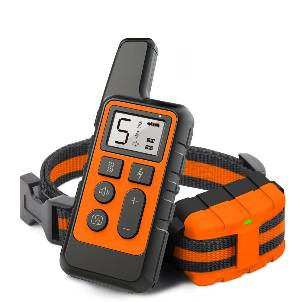 Remote Dog Training Collar Bark Control Device Rechargeable Electric Collar Anti Barking Dog Trainer
