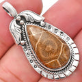 Natural Flower Fossil Coral Pendant P-1568 SDP144226