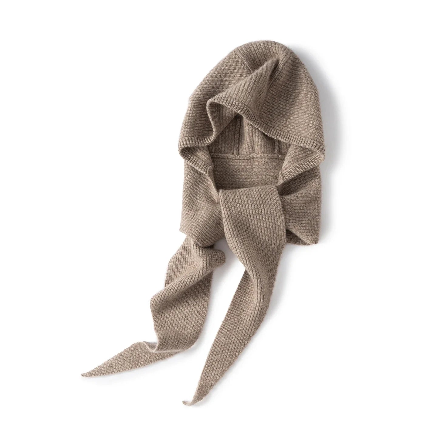 TLOML Women‘s 100% Cashmere Hat Scarf Integrated Cashmere Hat  Autumn Winter Soft Warm Cashmere Knitwear Luxury Scarf Hat