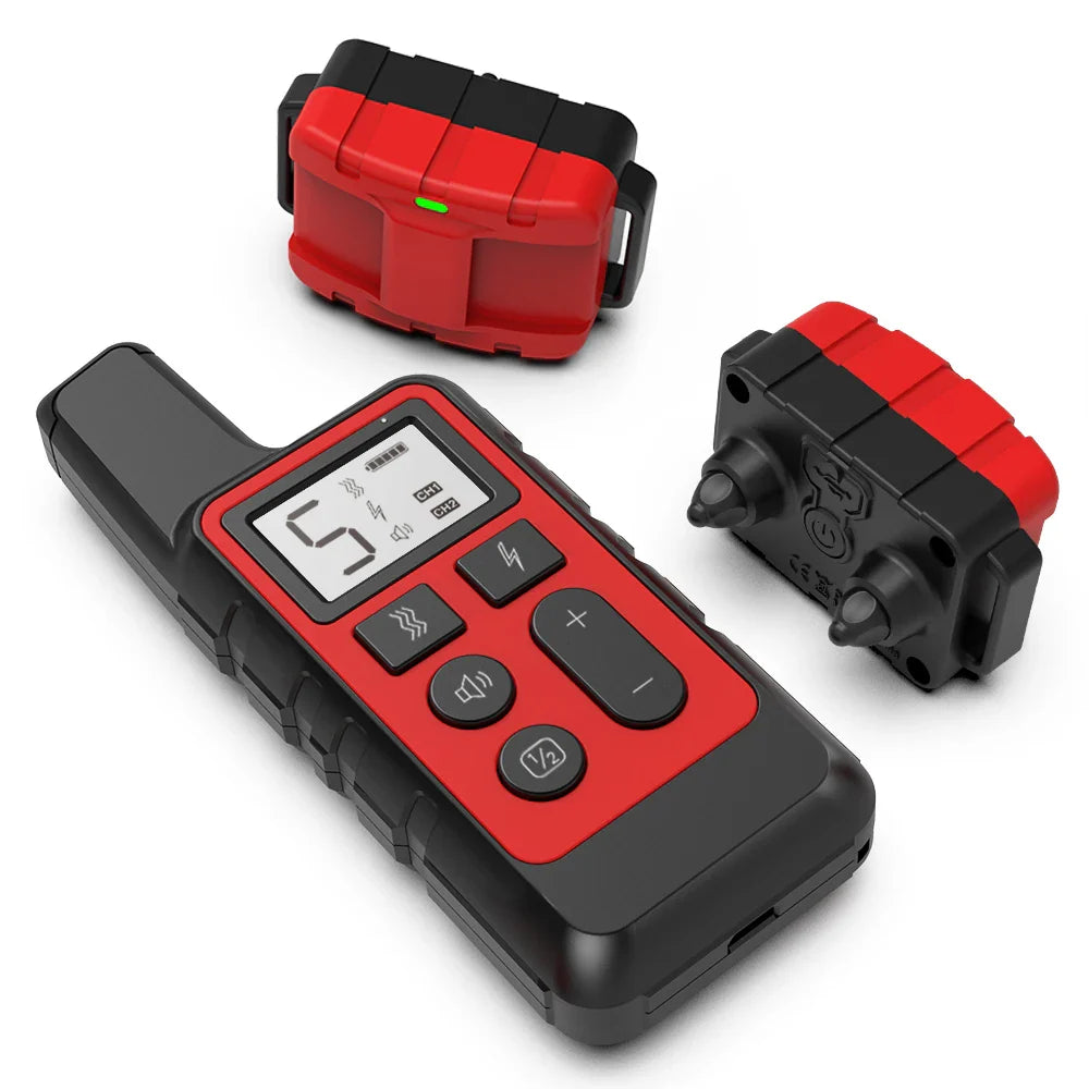 Remote Dog Training Collar Bark Control Device Rechargeable Electric Collar Anti Barking Dog Trainer