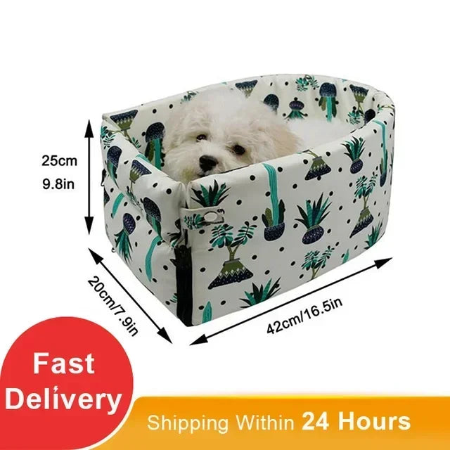 Puppy Dog Car Seat Travel Central Control Portable Pet Carrier for Small Dogs Chihuahua Teddy Cats Car Transport Dog Accessories