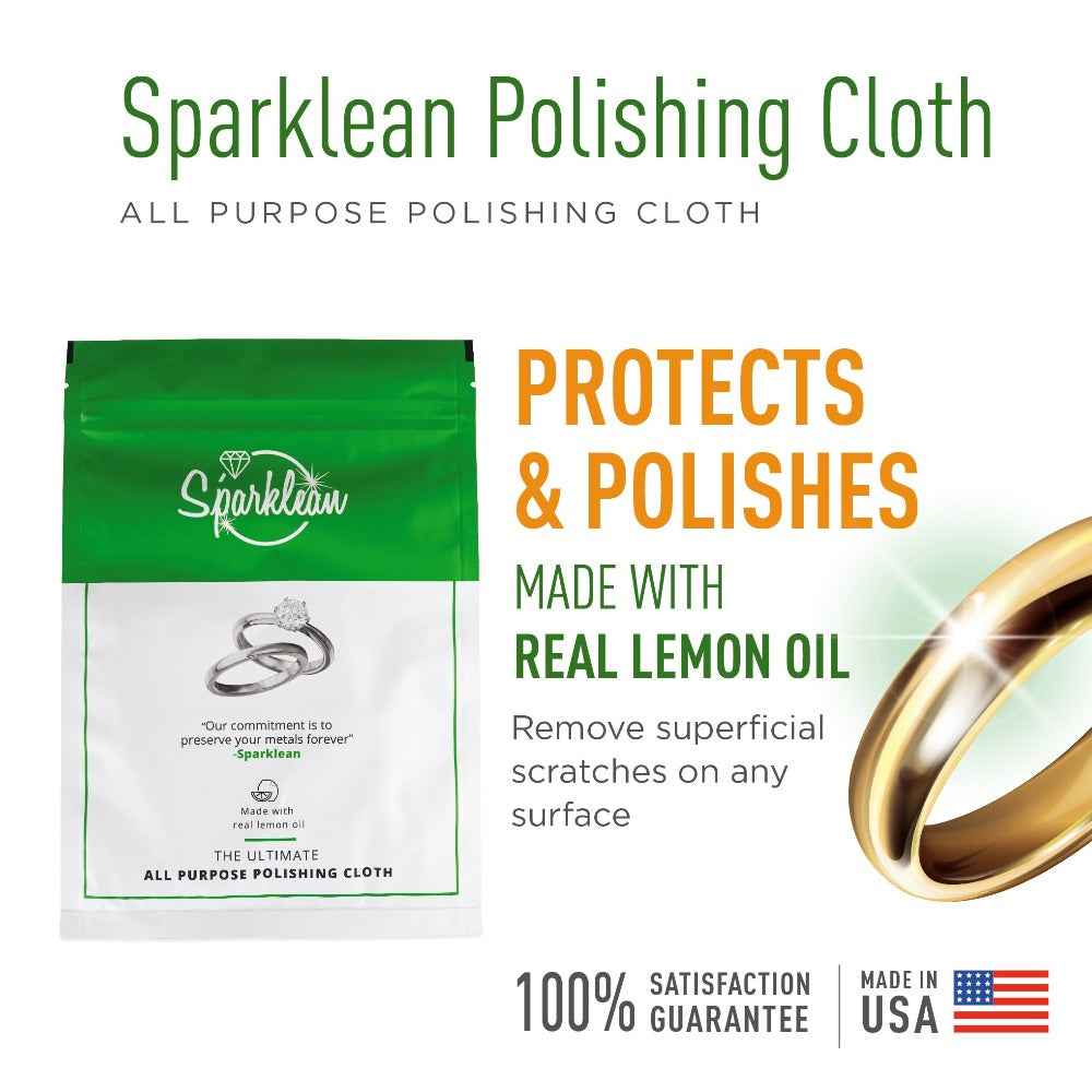 Lemon Polishing Cloth for Tackling Tarnish and Scratches on Metals