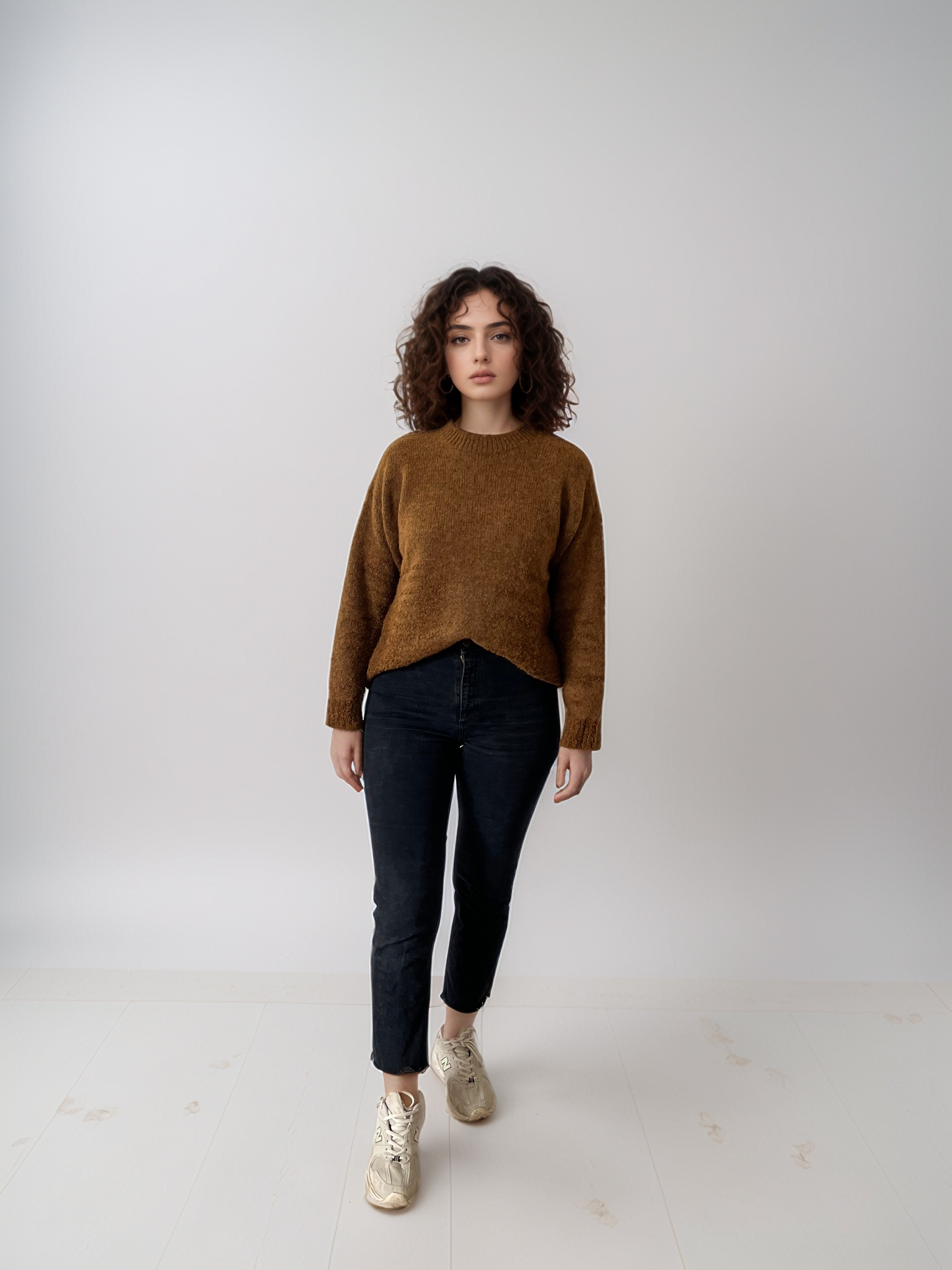 Girocollo Boucle' in Lana e Alpaca - Tabata