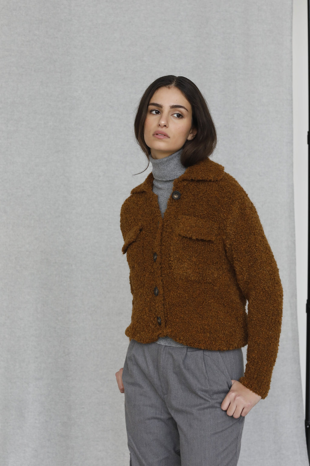 Bomber Boucle' in Lana - Teresa