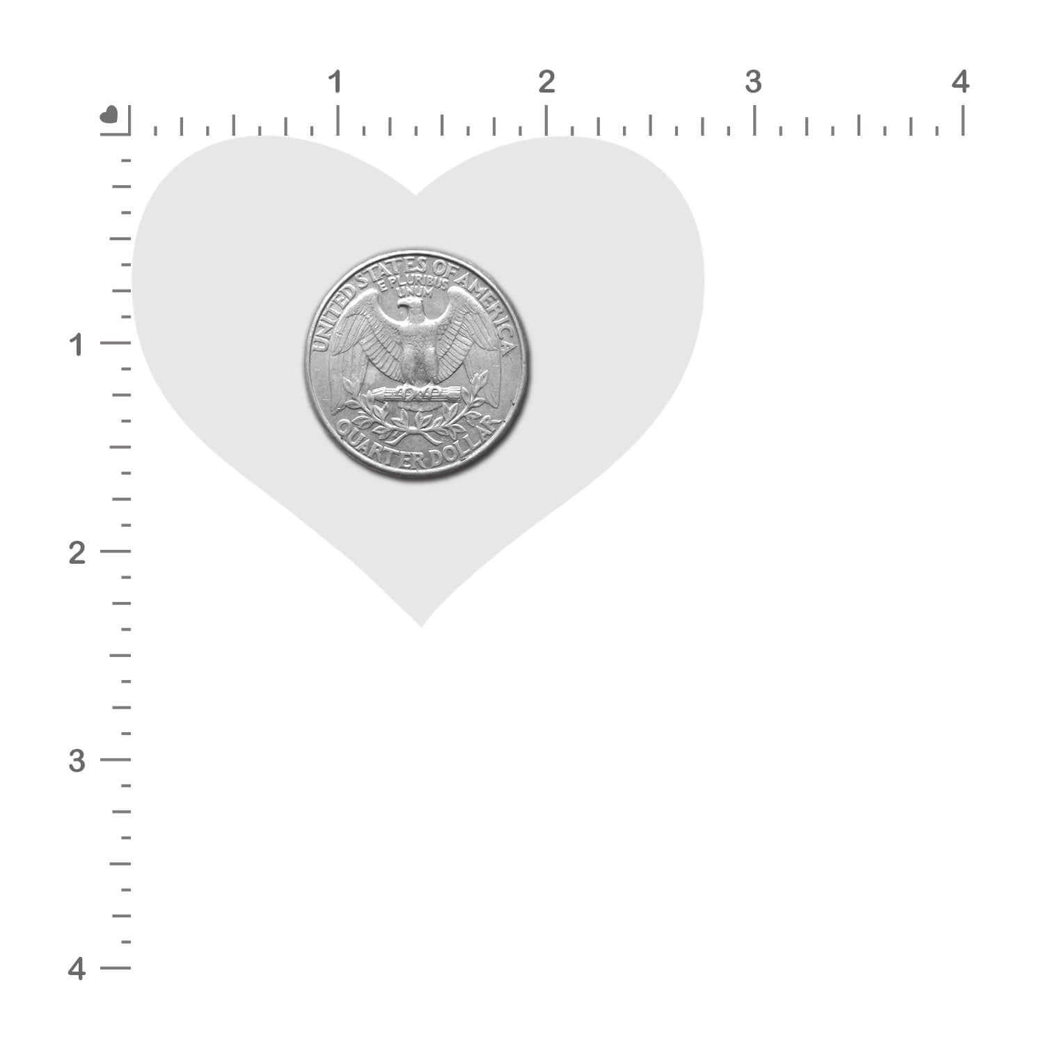 5-Pack: Love: Silver Glitter Heart Nipple Pasties by Pastease® o/s
