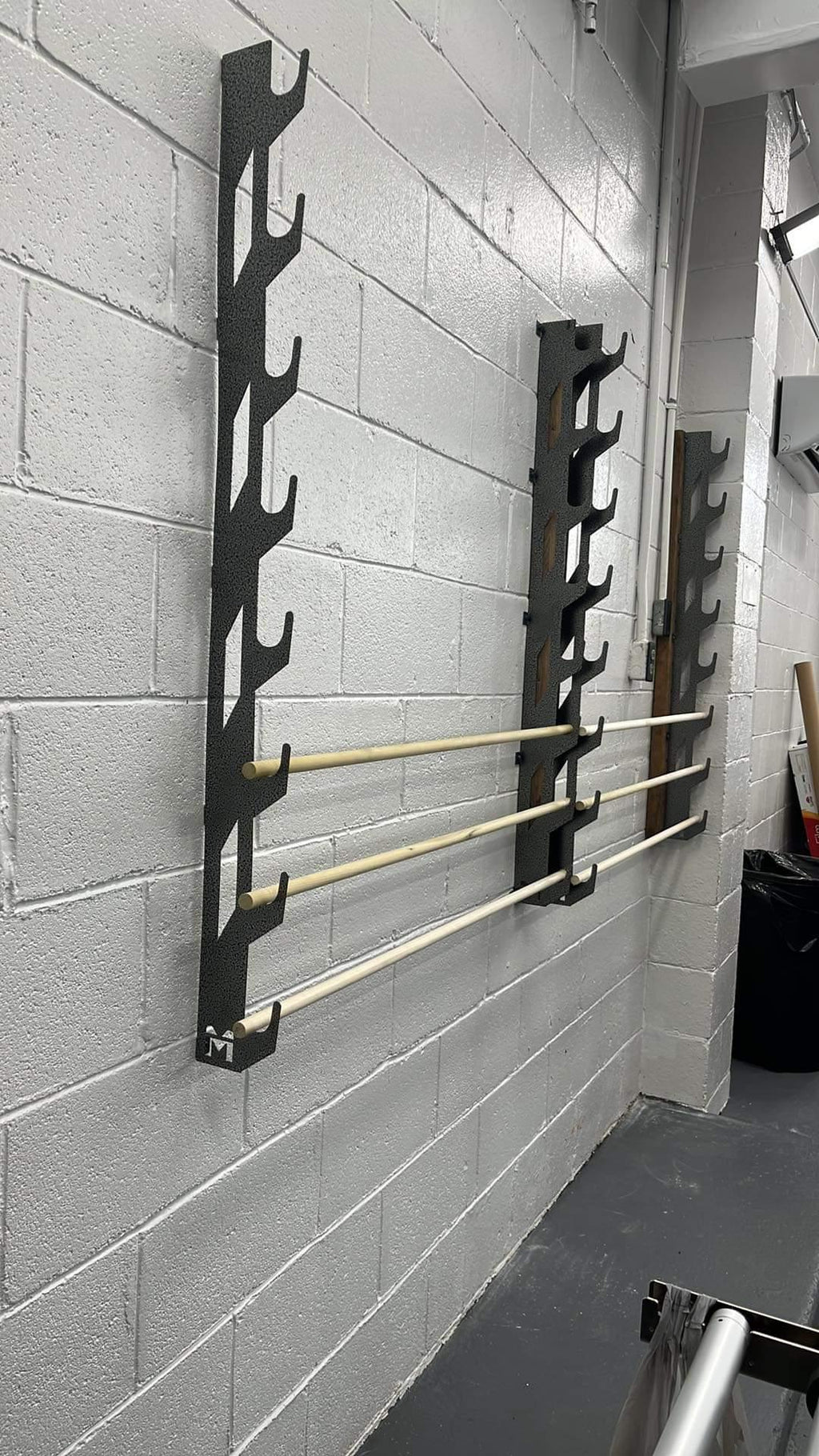 Wall-Mounted Vinyl, Tint, Paper & Cloth Wrap Rack - Modular Storage | Martin Metalwork"