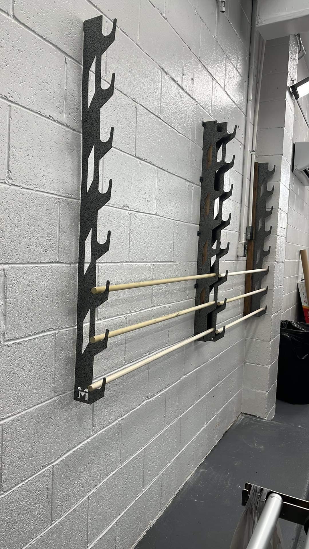 Wall-Mounted Vinyl, Tint, Paper & Cloth Wrap Rack - Modular Storage | Martin Metalwork"