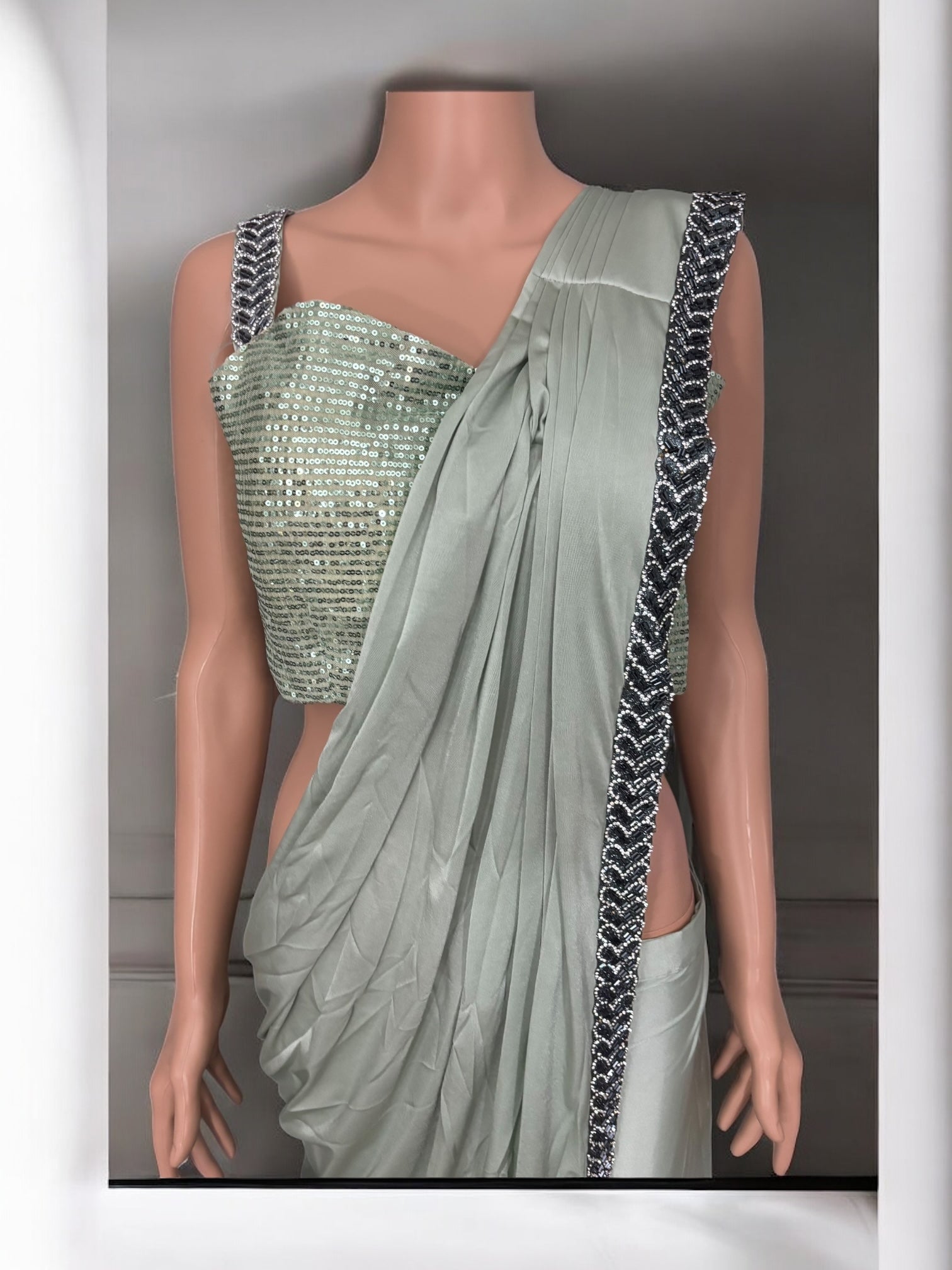 Traditional Ready to Wear Saree with Ready Blouse– Cultural Wear for Women,J1